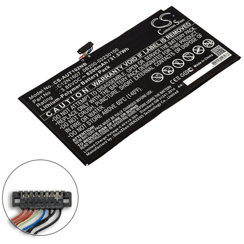 Batterie tablette compatible Asus 3.85V 8200mAh - 0B200-022300000B20002230 - NX