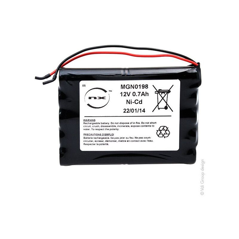 

Pack Nicd 12V 700Mah Geze - Nx