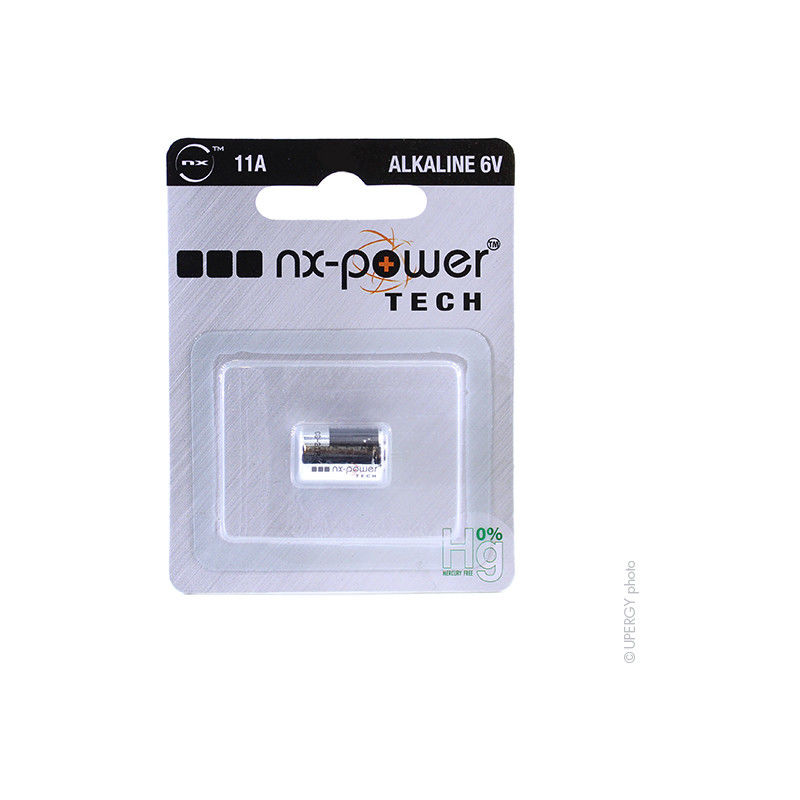 

Pila alcalina blister x1 11A - 0% Hg - 6V 38mAh - NX