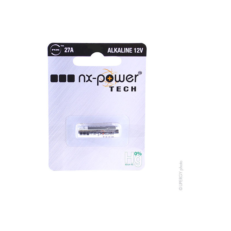 

Pila alcalina blister x1 27A - 0% Hg - 12V 21mAh - NX