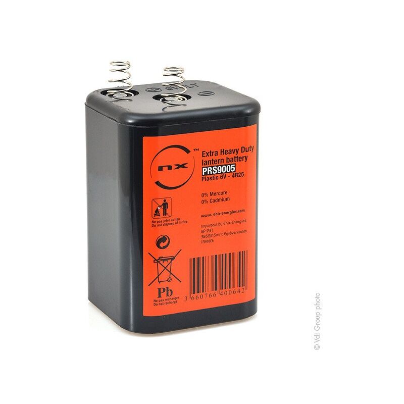 

Pila salina 4R25R plastico 6V 7Ah Ecoli - NX