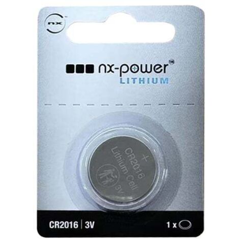 NX - Pile bouton lithium blister CR2016 3V 80mAh