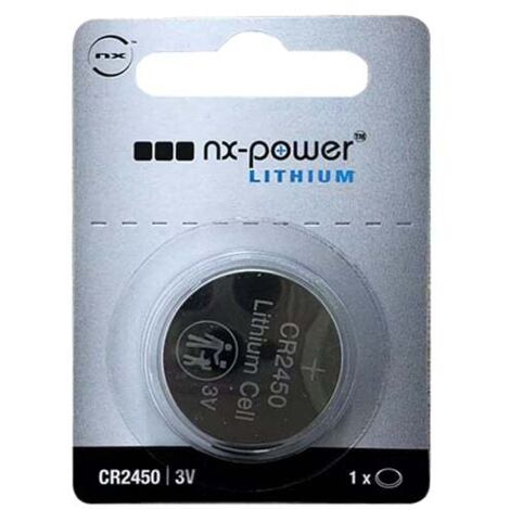 NX - Pile bouton lithium blister CR2450 3V 0.6Ah