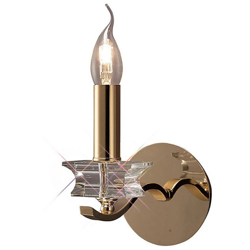 Inspired Nydia Aplique E14 Francés Oro/Cristal