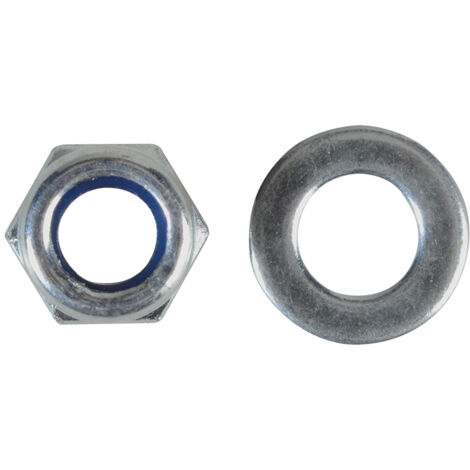 Nyloc Nuts & Washers Zinc Plated M5 Forge Pack 40 FORFPNYL5