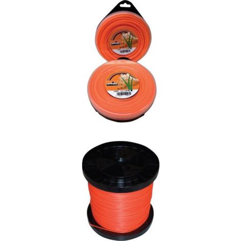 NYLON FILO QUADRO PROFESSIONAL MM.4,0 DA 100 MT.PER TRIMMER IN SPULE