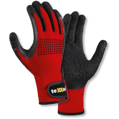 Nylon-Montagehandschuhe 24268 Gr.8 schwarze Latexbeschichtung