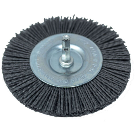 Nylon Scheibenbürste 6mm Schaft passend für alle gängigen Bohrfutter