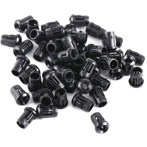 Nylon Schwarz Led Lampen Halterung 50pcs Dioden Halter Klipp Lünette Befestigung LED Halter Verkleidungs Anzeigen 3/5/8/10mm (3mm)
