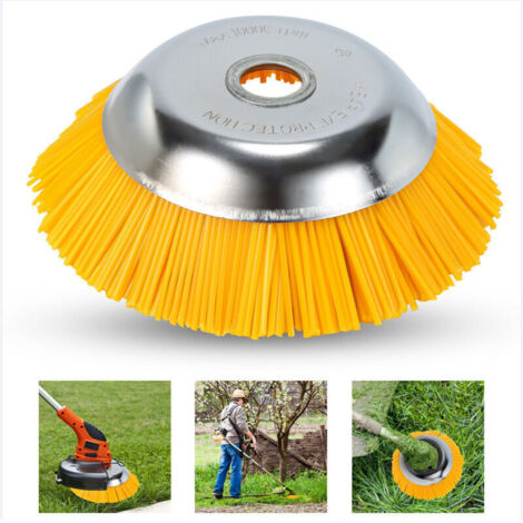 Nylon-Unkrautbürste – Universelle Rundbürste für Freischneider – Langlebiges Gartengerät – 200 mm x 25,4 mm