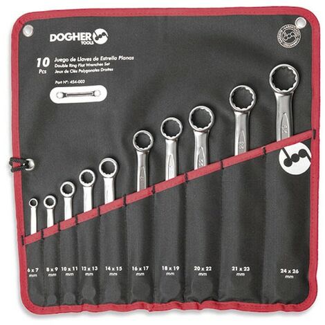 Nylontasche mit 10 Doppelschlüsseln flacher Stern  DOGHER 454-002