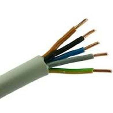 NYM-J 5x1,5 RG50 Cavo con guaina NYM-J 5 G 1.5 mm² Grigio 50 m