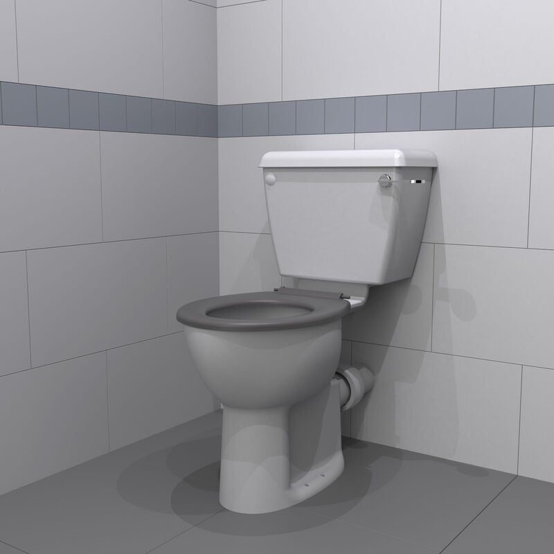 Nyma PRO Doc M Close Coupled Toilet Ware Set - Grey Ring Seat - Nymas