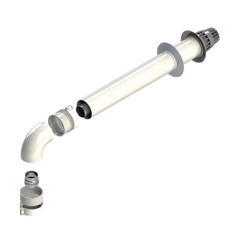 ø 60/100 kit coaxial en aluminium