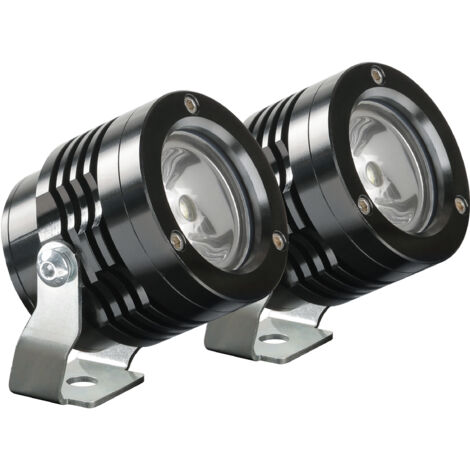O-Lux, Coppia Fari Ausiliari A Led, 12V - Nero