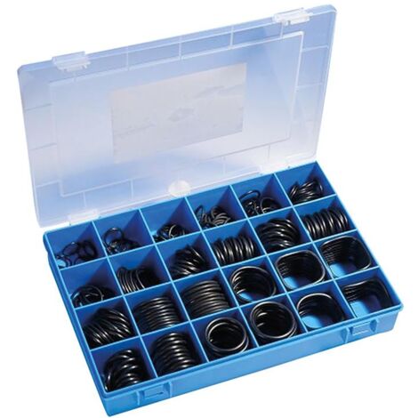 O-Ring-BOX H, MVQ70 (Silikon) metrisch, 386St30 Abmessungen, 3x2 bis 45x4