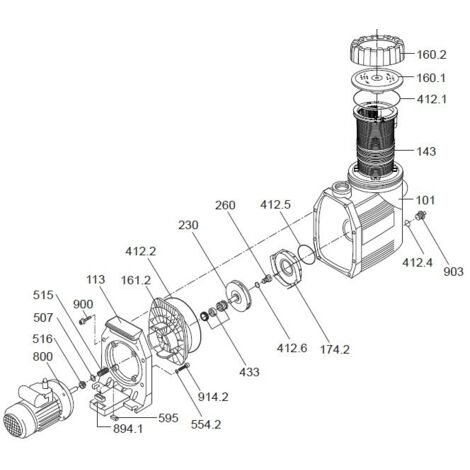 O-Ring für Leitschaufeleinsatz Speck BADU 90