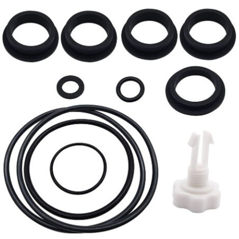 O-Ring-Satz 25013 mit Entlüftungsventil, kompatibel mit Intex Sandfilterpumpendichtungen.