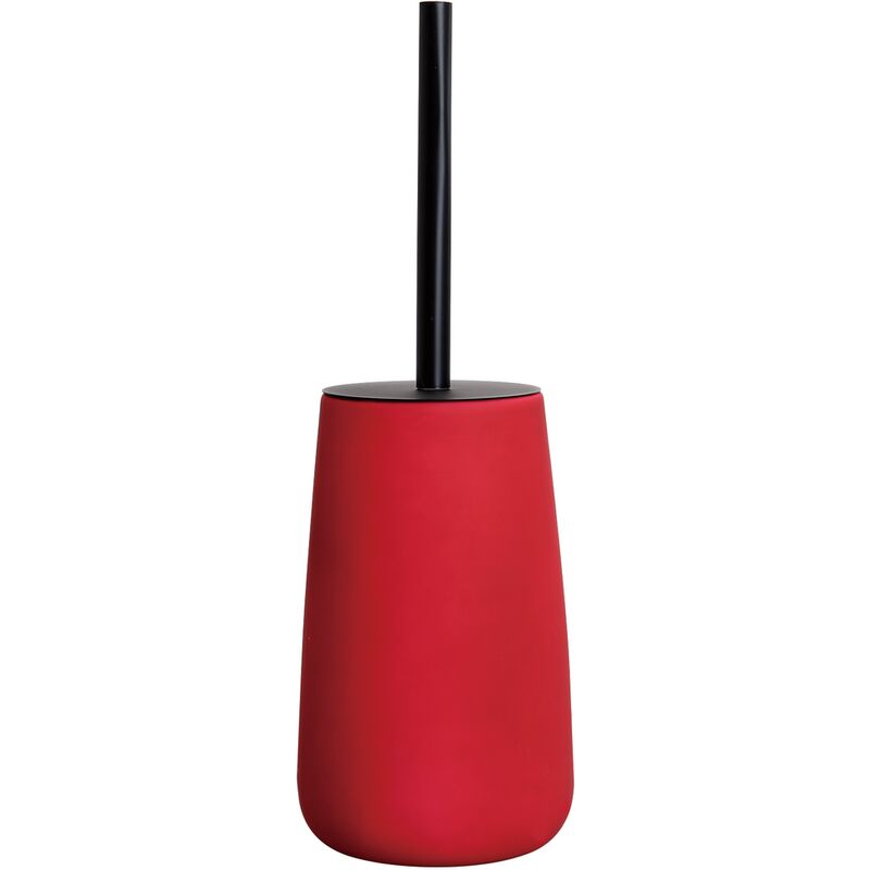 

O Touch - Soporte para escoba (cerámica, tacto suave), color rojo - Rouge