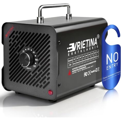 O3 Ozongenerator 65000mg/h Industrieller Ozongerät mit 120Min Timer 35dB Ozonisator 150W Ozon Luftreiniger bis zu 300㎡ Geruchskiller Geruchsneutralisierer für Auto/Wohnung/Rauch/Haustier/Küchengerüche