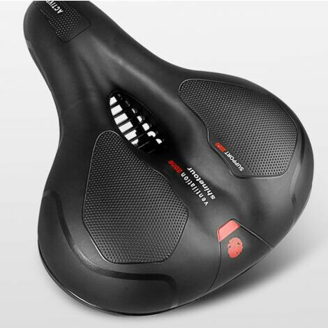 OAAO Selle Vélo Confortable, Selle Vélo Gel Ergonomique avec Boule d'Amortisseur à Double Ressort, Siège de Vélo pour Bicyclette VTT Vélos de Montagne Pliants
