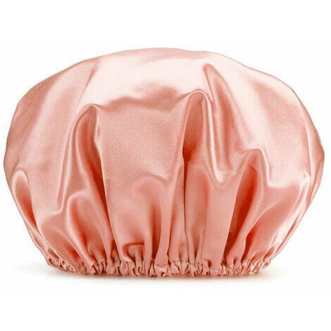 OAAO Un pack bonnet de douche femme bonnet de douche EVA réutilisable, élastique double protection, taille moyenne (poudre arc-en-ciel)