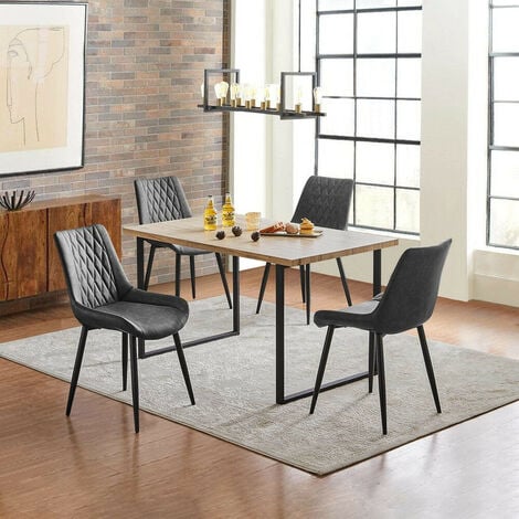 Carambole dark grey metal deals dining armchair