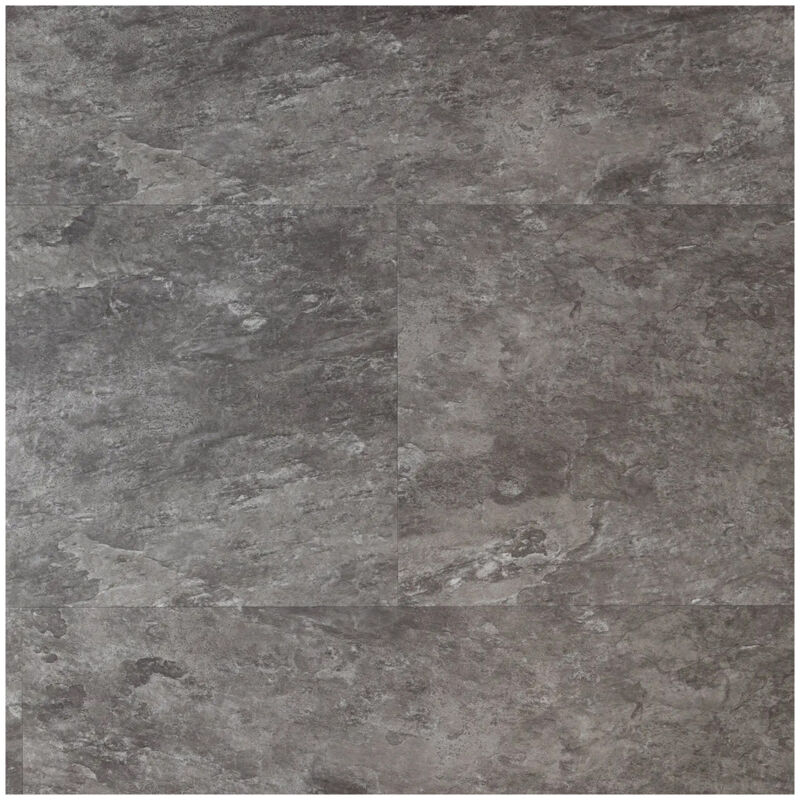 Oak Legends Leaf Grey Black Concrete 305mm x 610mm Luxury Vinyl Bathroom Floor Tiles