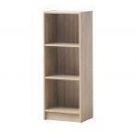 Oak Medium Narrow Bookcase With Adjustable Shelves In Multiple Colours