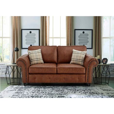 Oakana Luxury Leather 3 Seater Sofa 