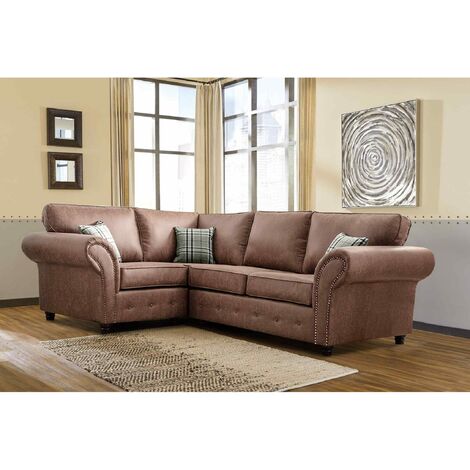 main image of "Oakana Luxury Leather LHF Corner Sofa"
