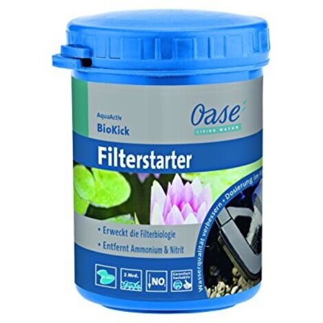 Oase 43150 AquaActiv BioKick 95 g (100 ml) – Batteri per laghetti da Stagno, per laghetti da Giardino, laghetti Fino a Max. 5 m³, Argento