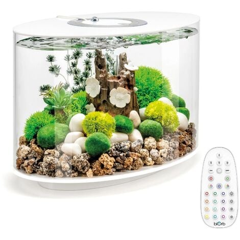 Acquario milo 80 impianto luci led completo + supporto