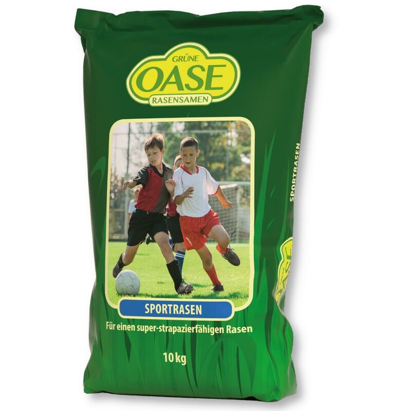 Oasis gazon de sportsports pelouse 10 kg graines de gazon, herbe, gazon, sport, famille, robuste