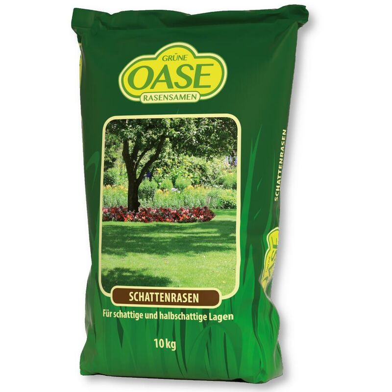 Oasis gazon ombragé 10 kg graines de gazon, herbe, graines, gazon de sport, famille, robuste