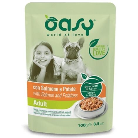 Oasy Dog Lanières Sachet de 100 g - Adulte Saumon et pommes de terre 100 g