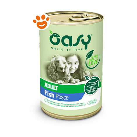 Oasy Dog Lifestage Adult Pesce - Oasy Dog Lifestage Adult Pesce - Lattina Da 400 Gr