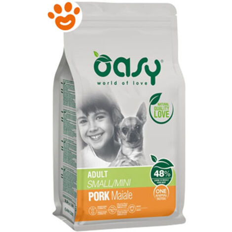 OASY Dry dog oap adult small mini maiale 800gr