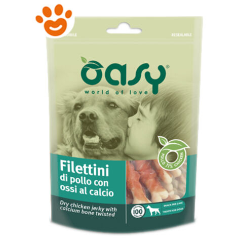 OASY Filettini di pollo con ossi al calcio 100gr