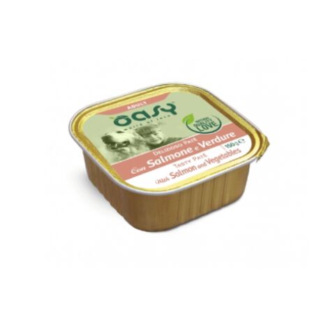 OASY WET DOG PATE' ADULT SALMONE E VERDURE 150GR