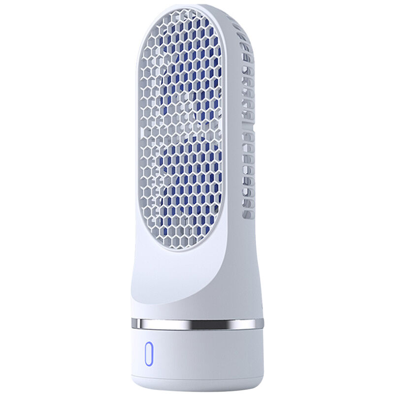 

Ventilador giratorio automatico Mini USB Ventilador oscilante recargable Uso en el hogar Oficina Ventilador electrico portatil de escritorio, Blanco