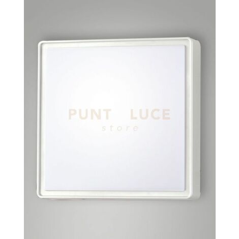 OBAN PLAFONIERA BIANCA 2 LUCI ATTACCO E27 L.30X30CM IP65
