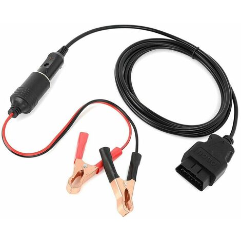 OBD2 Câble de diagnostic de voiture et connecteurs de mémoire Saver 12 V  ECU Interface d'alimentation de secours Auto véhicule OBDII OBD 2 Outil de