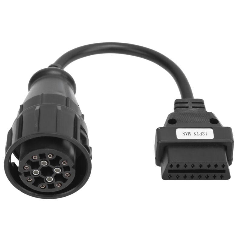 Image of OBD2 Adapter 12pin Mann zu 16pin Lkw Diagnose Verlängerung Kabel Ersatz für Delphi