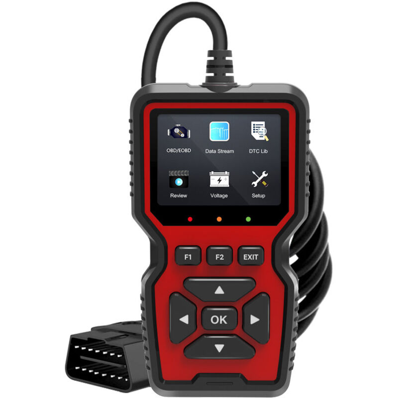 Tigrezy - OBD2 Diagnostic Auto Valise Voiture, V519 Lecteur de Code d'erreur de Moteur, obd Diagnostic Auto Multimarque, OBD2 Diagnostic Lecteur De