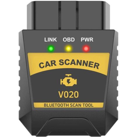 OBD2 Diagnostic Voiture, OBD2 Bluetooth Scanner Auto Diagnostic, Valise Diagnostic Auto Multimarque, Interroger 3000 Code Base de Données,Lecteur de Code OBDII pour Système Android/iOS