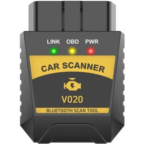 OBD2 Diagnostic Voiture, OBD2 Bluetooth Scanner Auto Diagnostic, Valise Diagnostic Auto Multimarque, Interroger 3000 Code Base de Données,Lecteur de Code OBDII pour Système Android/iOS
