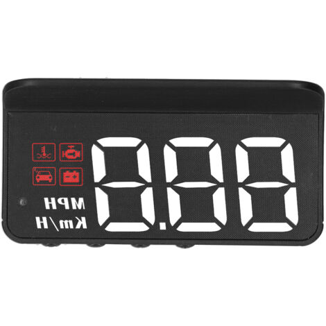 OBD2 HUD Affichage tête haute Projecteur pare-brise Jauge multifonction Alarme Rappel de fatigue au volant