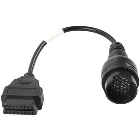 OBD2 Iveco, OBD2 Iveco, OBD-Adapter Iveco, 38-poliges auf 16-poliges Kabel, OBD2-Adapterkabel, 38-poliges auf 16-poliges OBD2-Adapterstecker-Diagnosekabel für Iveco-Lkw