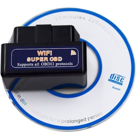 OBD2 Scanner ELM327 V1.5 WIFI OBD 2 Automotive Diagnostic Scanner For Car OBDII Diagnostic Tool Code Reader Black